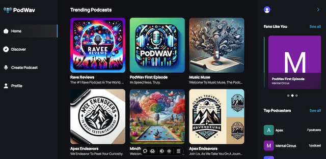 PodWav Podcast Platform thumbnail